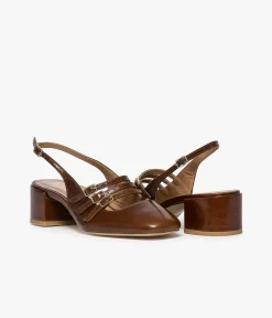 Outlet BABIES DEMI COGNAC Femme Slingbacks|Escarpins