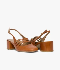 Outlet BABIES DEMI COGNAC Femme Slingbacks|Escarpins