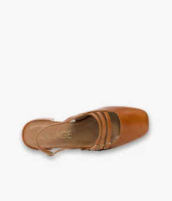 Outlet BABIES DEMI COGNAC Femme Slingbacks|Escarpins