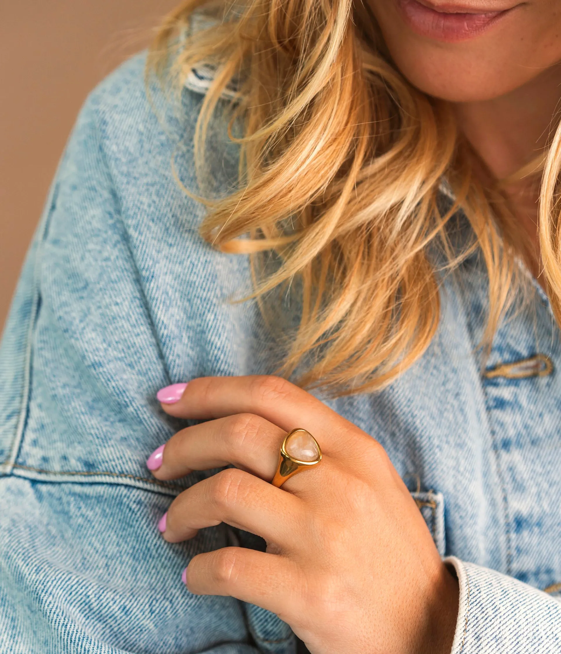 Hot BAGUE BOECIA ROSE Femme Bijoux