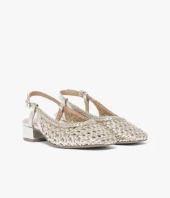 Outlet BALLERINE SALINA PLATINE Femme Slingbacks|Ballerines