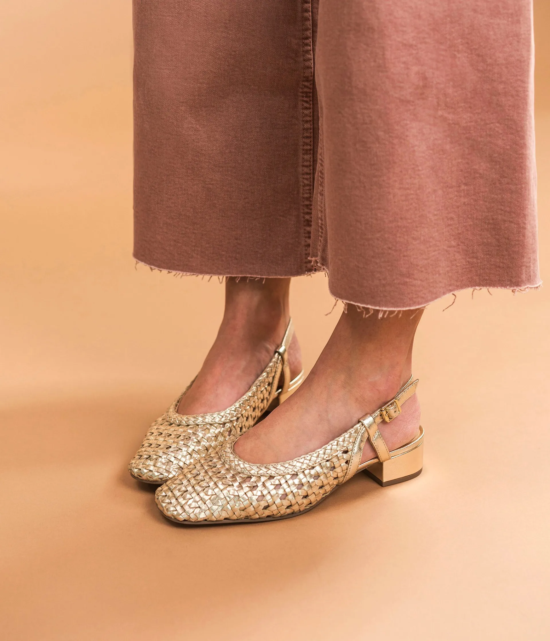 Outlet BALLERINE SALINA PLATINE Femme Slingbacks|Ballerines