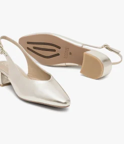 Outlet BALLERINE SOLICE PLATINE Femme Slingbacks|Ballerines