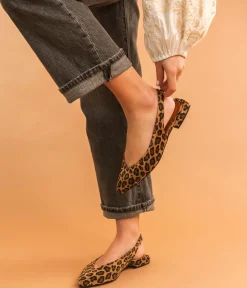 Hot BALLERINE SWING LEOPARD Femme Slingbacks|Ballerines