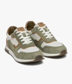 BASKET HERMAN KAKI Homme Baskets