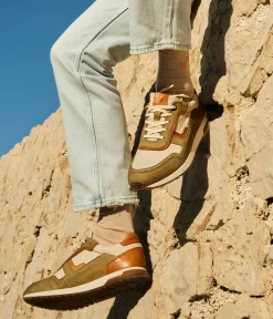 BASKET HERMAN KAKI Homme Baskets