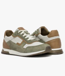 BASKET HERMAN KAKI Homme Baskets