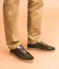 New BASKET KASPER KAKI Homme Baskets