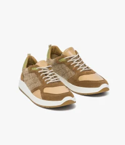 Hot BASKET LINDA COGNAC Femme Baskets