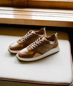 Hot BASKET LINDA COGNAC Femme Baskets