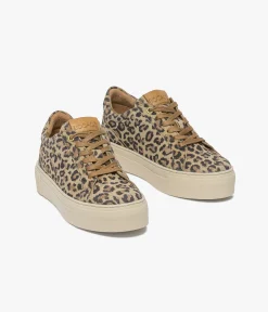 Hot BASKET LIZON LEOPARD Femme Baskets