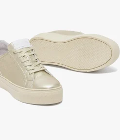 Online BASKET LIZON PLATINE Femme Baskets