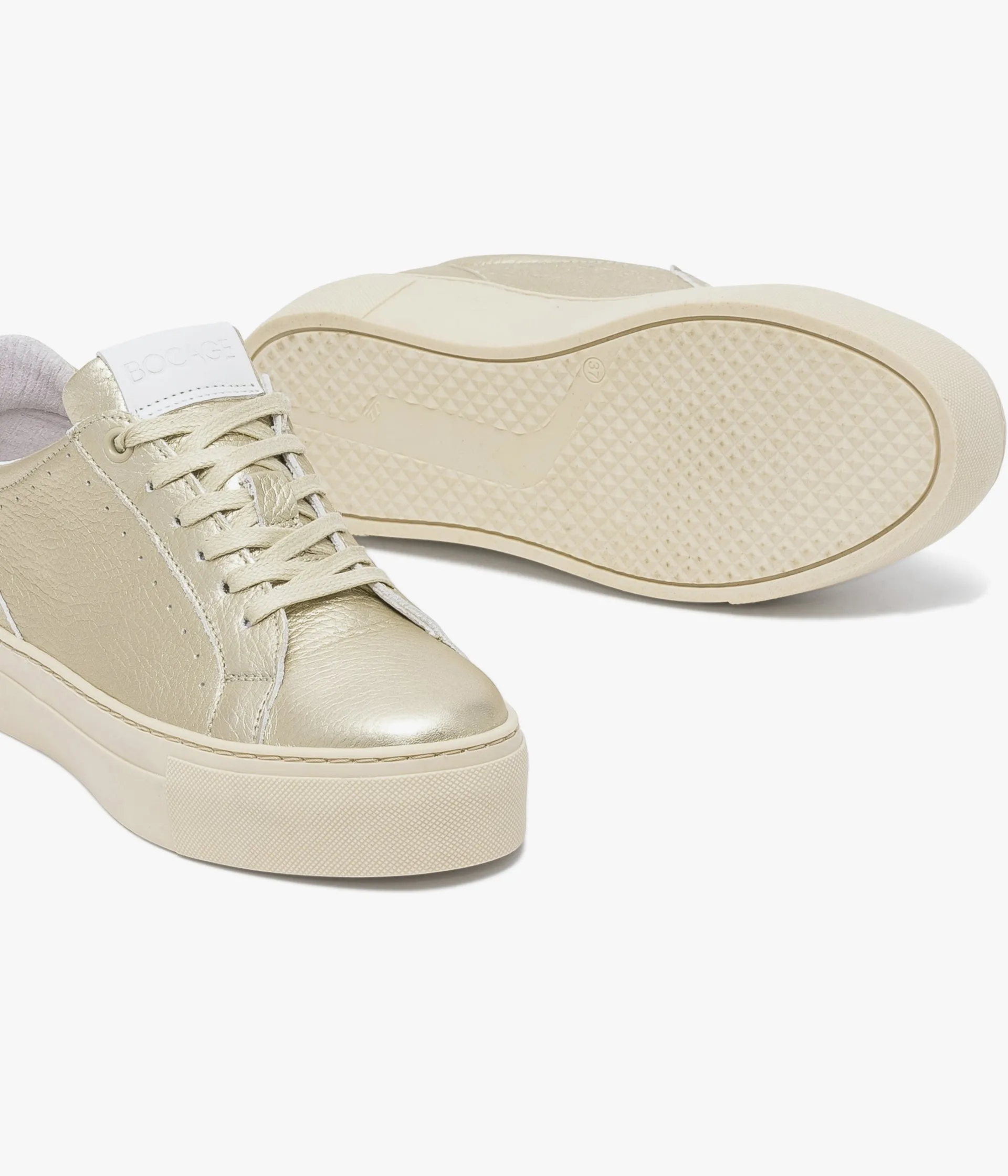 Online BASKET LIZON PLATINE Femme Baskets