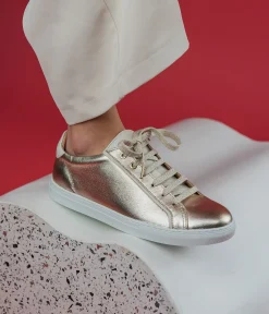 Discount BASKET LOUNA PLATINE Femme Baskets