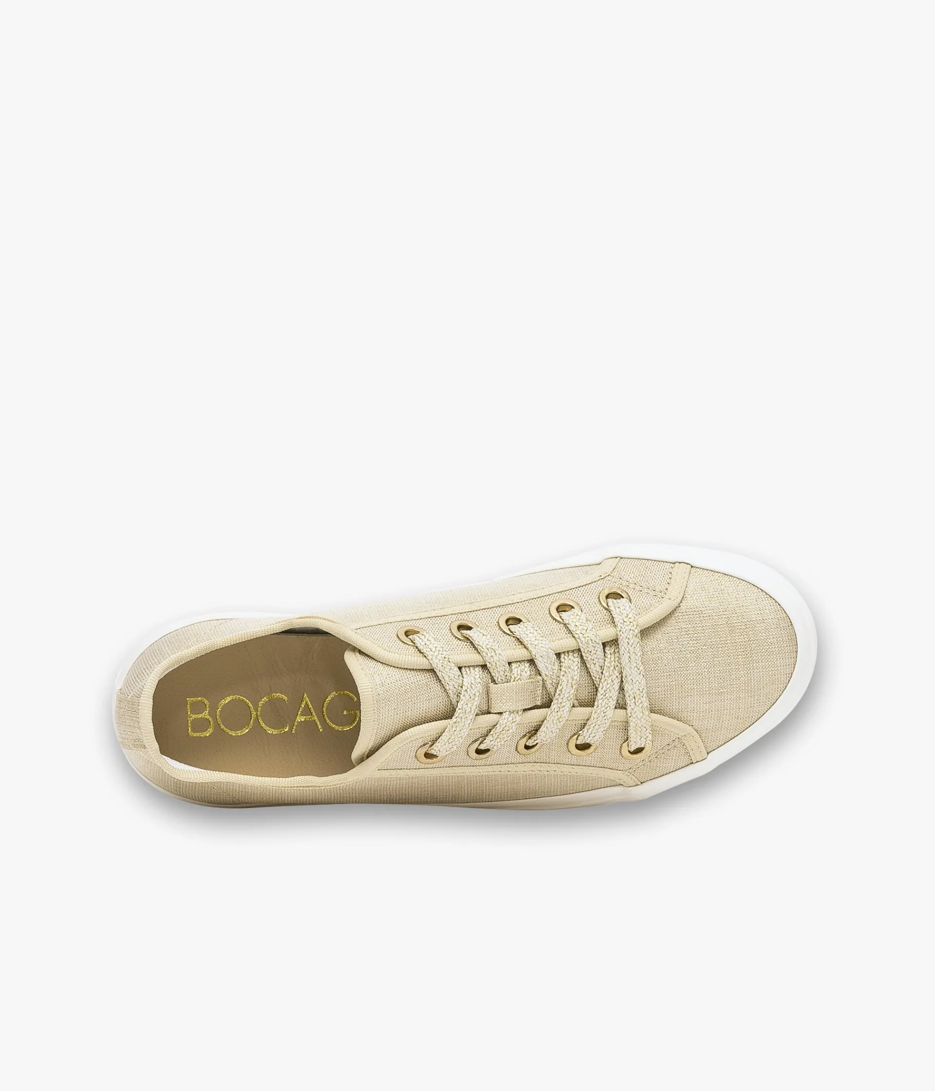 Outlet BASKET NINNIE BEIGE Femme Baskets