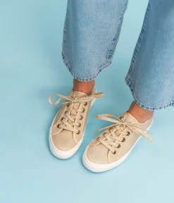 Outlet BASKET NINNIE BEIGE Femme Baskets