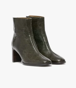 Discount BOOTS ELAURA KAKI Femme Boots & Bottines