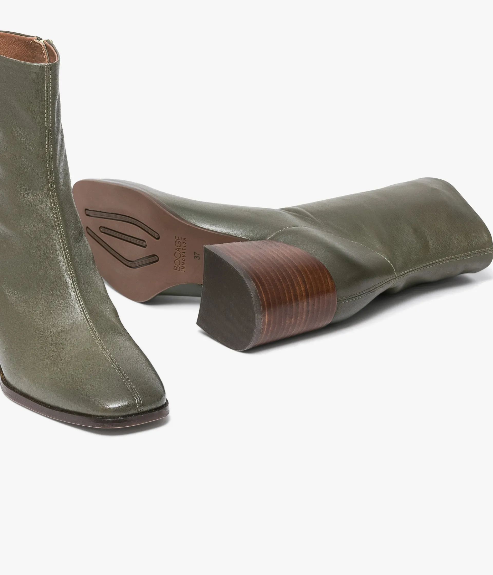 New BOOTS ELMA KAKI Femme Boots & Bottines