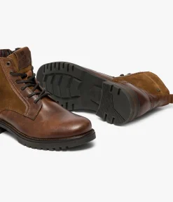 Outlet BOOTS GIBSON COGNAC Homme Boots
