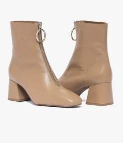 Clearance BOOTS MARIBEL CAPPUCCINO Femme Boots & Bottines
