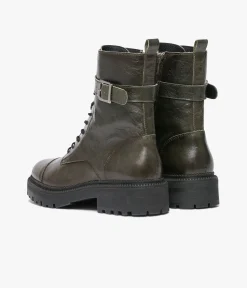 Discount BOOTS SAMMIE KAKI Femme Boots & Bottines