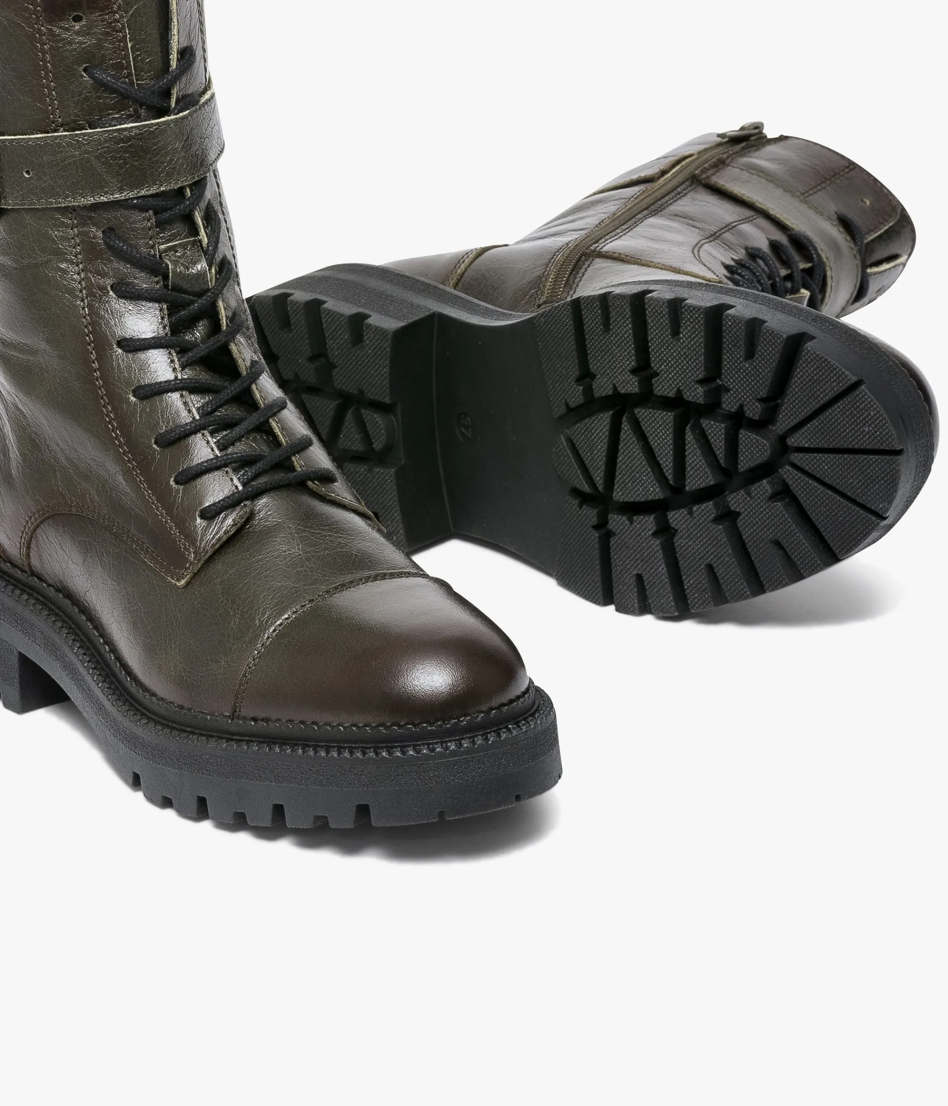 Discount BOOTS SAMMIE KAKI Femme Boots & Bottines