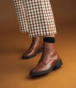 Outlet BOOTS SANTIAGO COGNAC Femme Boots & Bottines