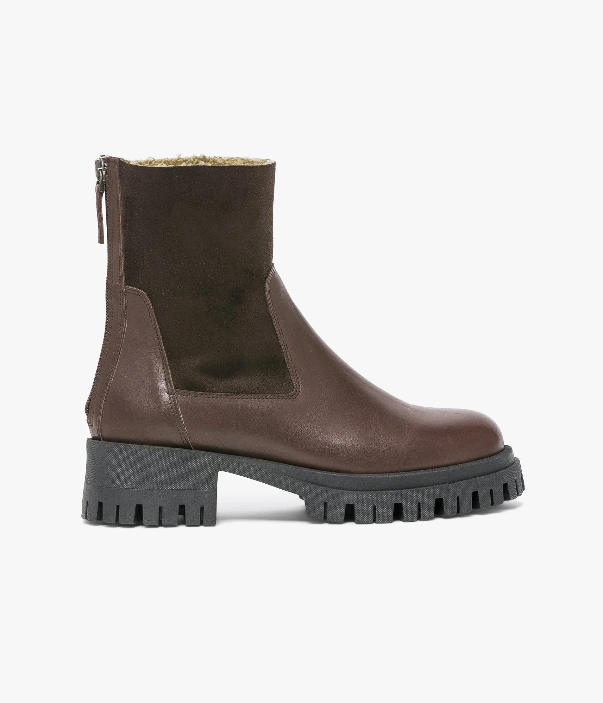 Hot BOOTS STOCKHOLM CHOCOLAT Femme Boots & Bottines