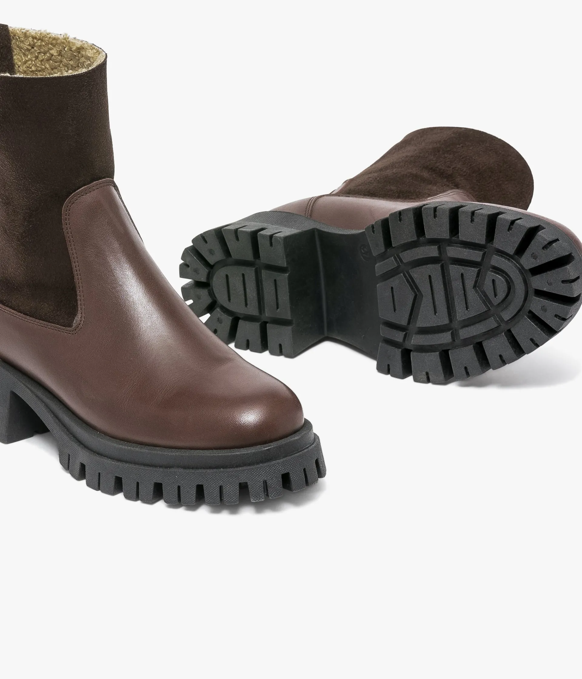 Hot BOOTS STOCKHOLM CHOCOLAT Femme Boots & Bottines