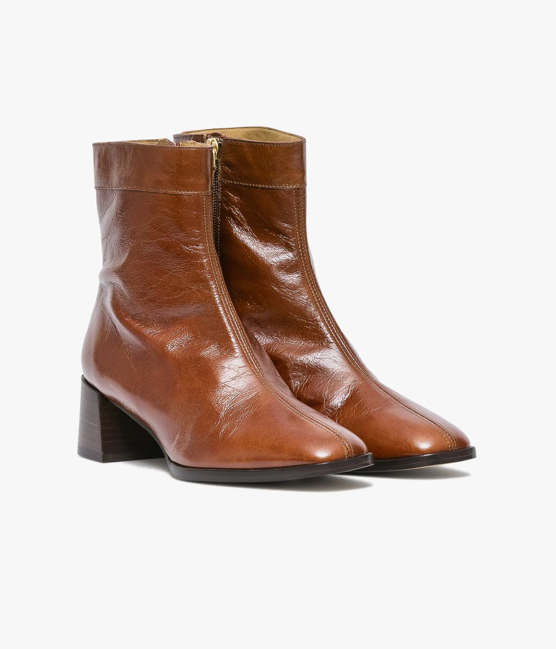 New BOOTS TAMARA COGNAC Femme Boots & Bottines