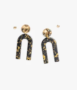 BOUCLES D'OREILLES BRUNE Femme Bijoux