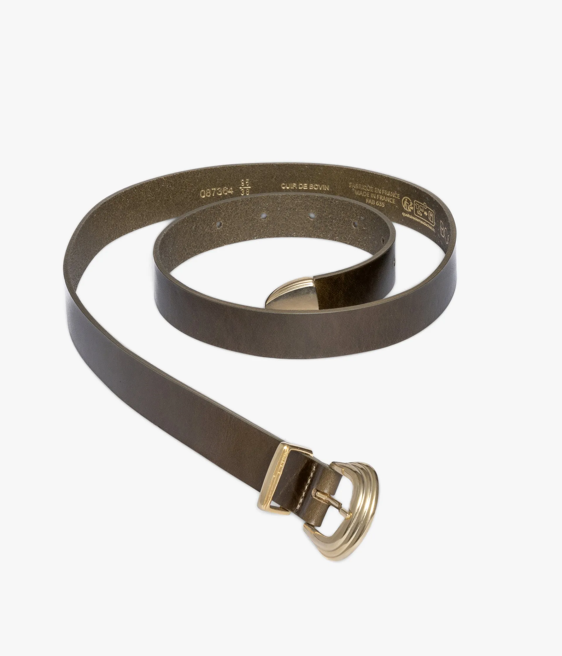 Discount CEINTURE SASHA KAKI Femme Ceintures