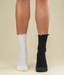 Sale CHAUSSETTES NADINA NOIR ET Femme Chaussettes