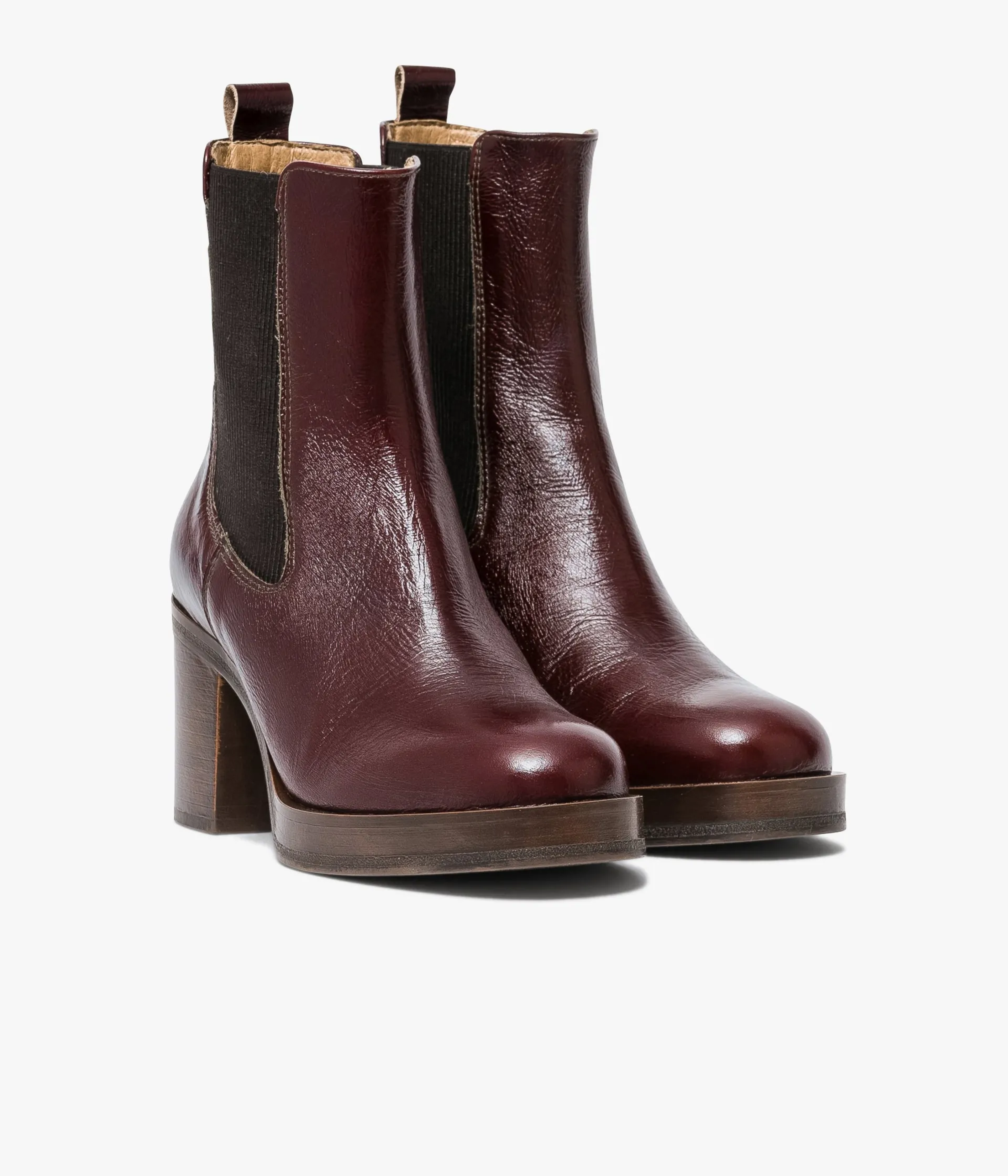 Outlet CHELSEA BOOTS ELEA ACAJOU Femme Boots & Bottines