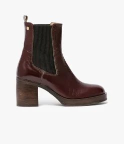 Outlet CHELSEA BOOTS ELEA ACAJOU Femme Boots & Bottines