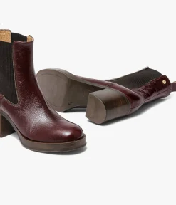 Outlet CHELSEA BOOTS ELEA ACAJOU Femme Boots & Bottines
