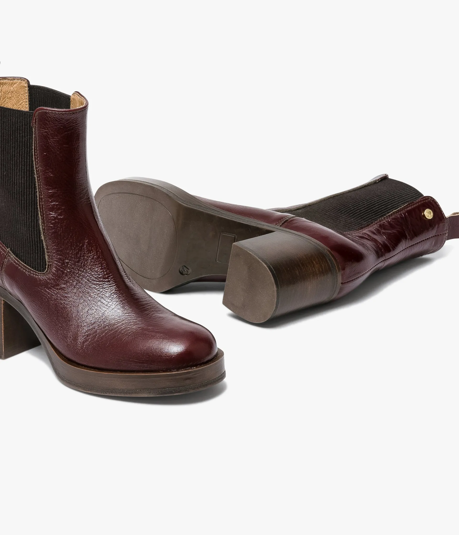 Outlet CHELSEA BOOTS ELEA ACAJOU Femme Boots & Bottines