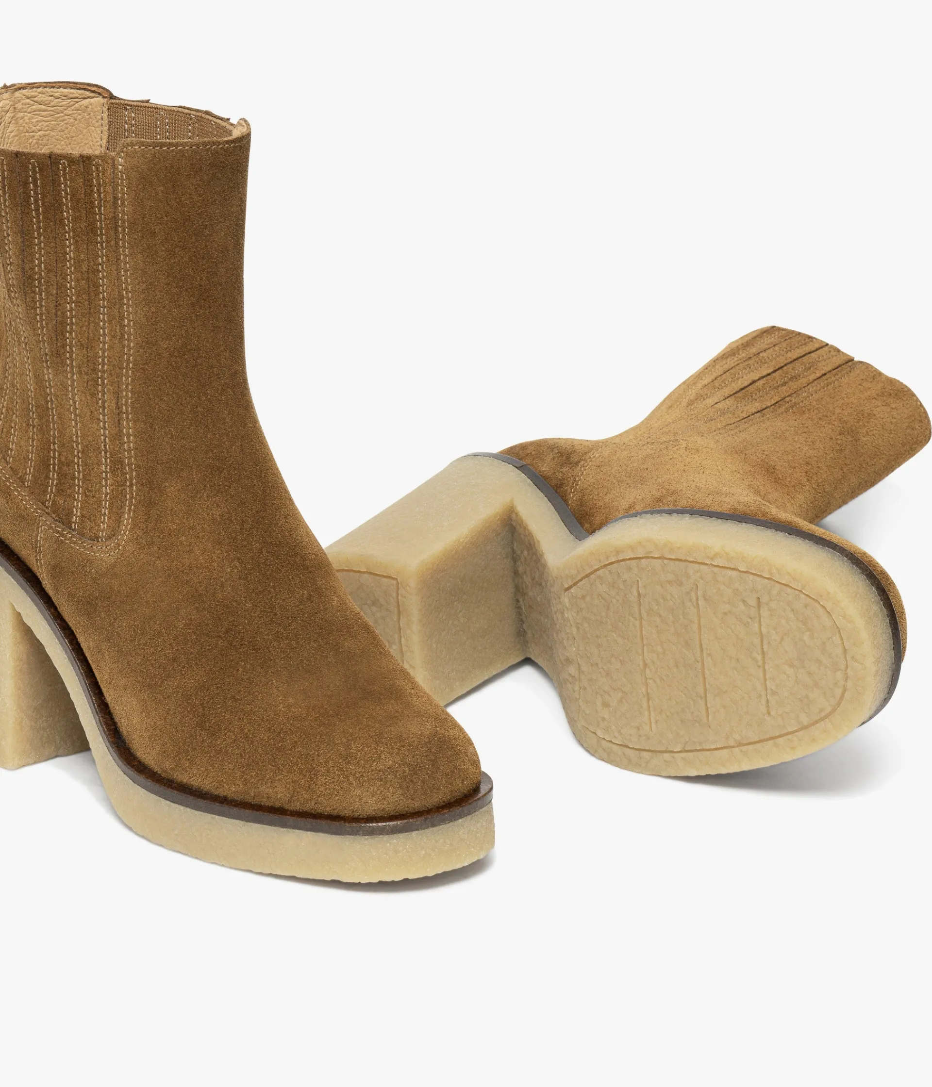 CHELSEA BOOTS ELLI COGNAC Femme Boots & Bottines