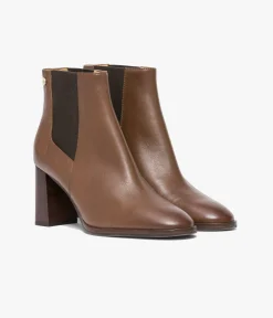 Discount CHELSEA BOOTS EUGENIE COGNAC Femme Boots & Bottines