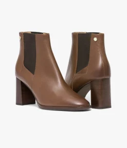 Discount CHELSEA BOOTS EUGENIE COGNAC Femme Boots & Bottines