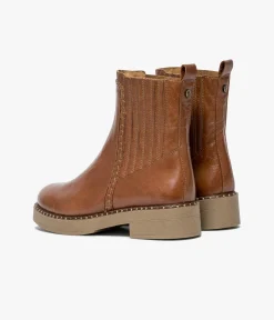 Clearance CHELSEA BOOTS SOLLENE COGNAC Femme Boots & Bottines