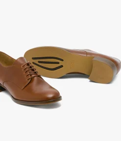 Sale DERBY CAROLINA COGNAC Femme Derbies|Mocassins