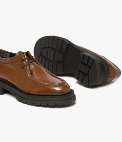 Best DERBY CELINE COGNAC Femme Mocassins|Derbies