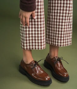 Best DERBY CELINE COGNAC Femme Mocassins|Derbies