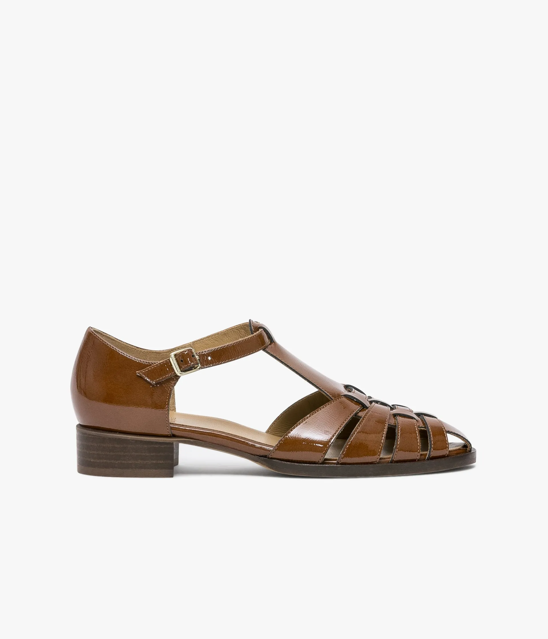 New DERBY CHANTY COGNAC Femme Sandales|Mocassins
