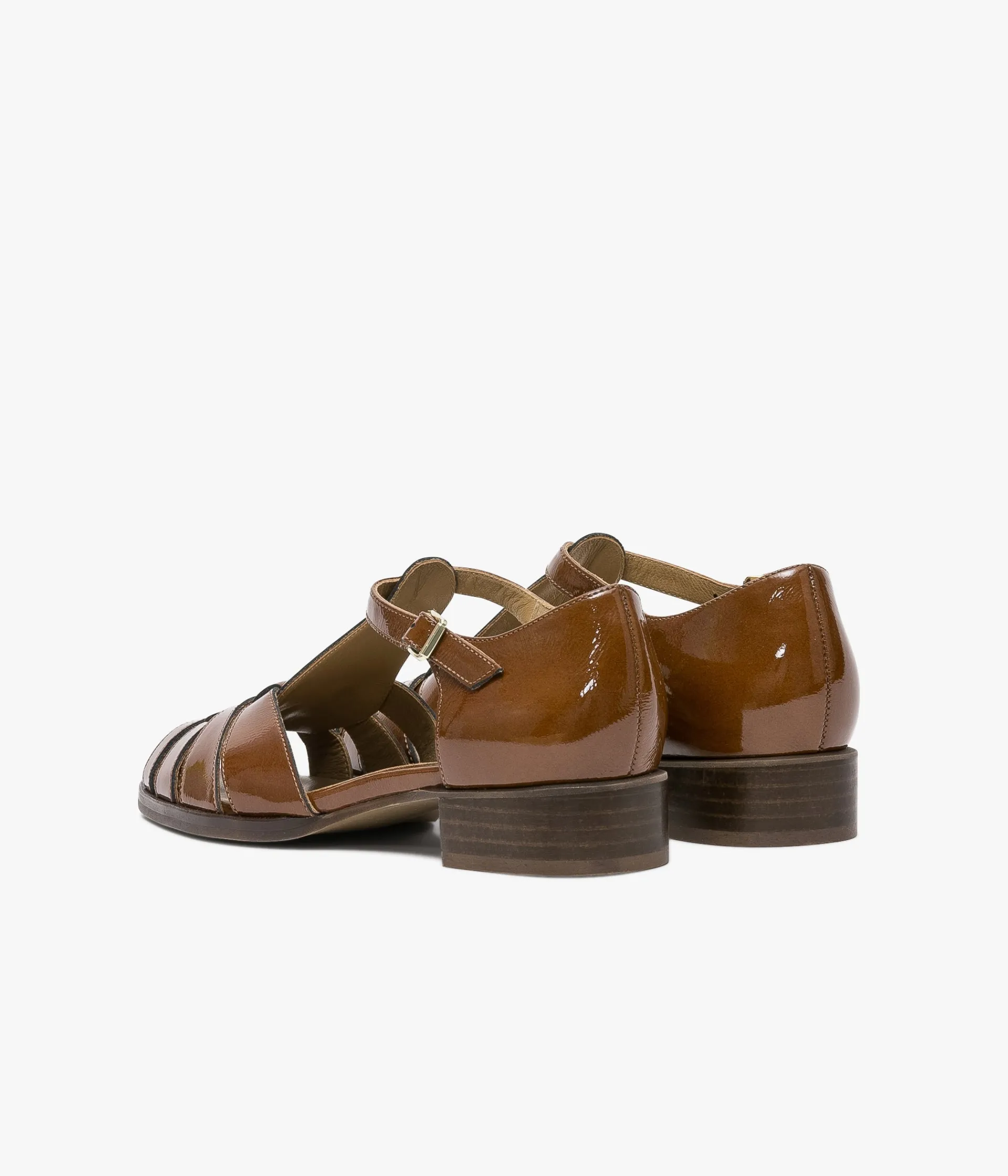 New DERBY CHANTY COGNAC Femme Sandales|Mocassins