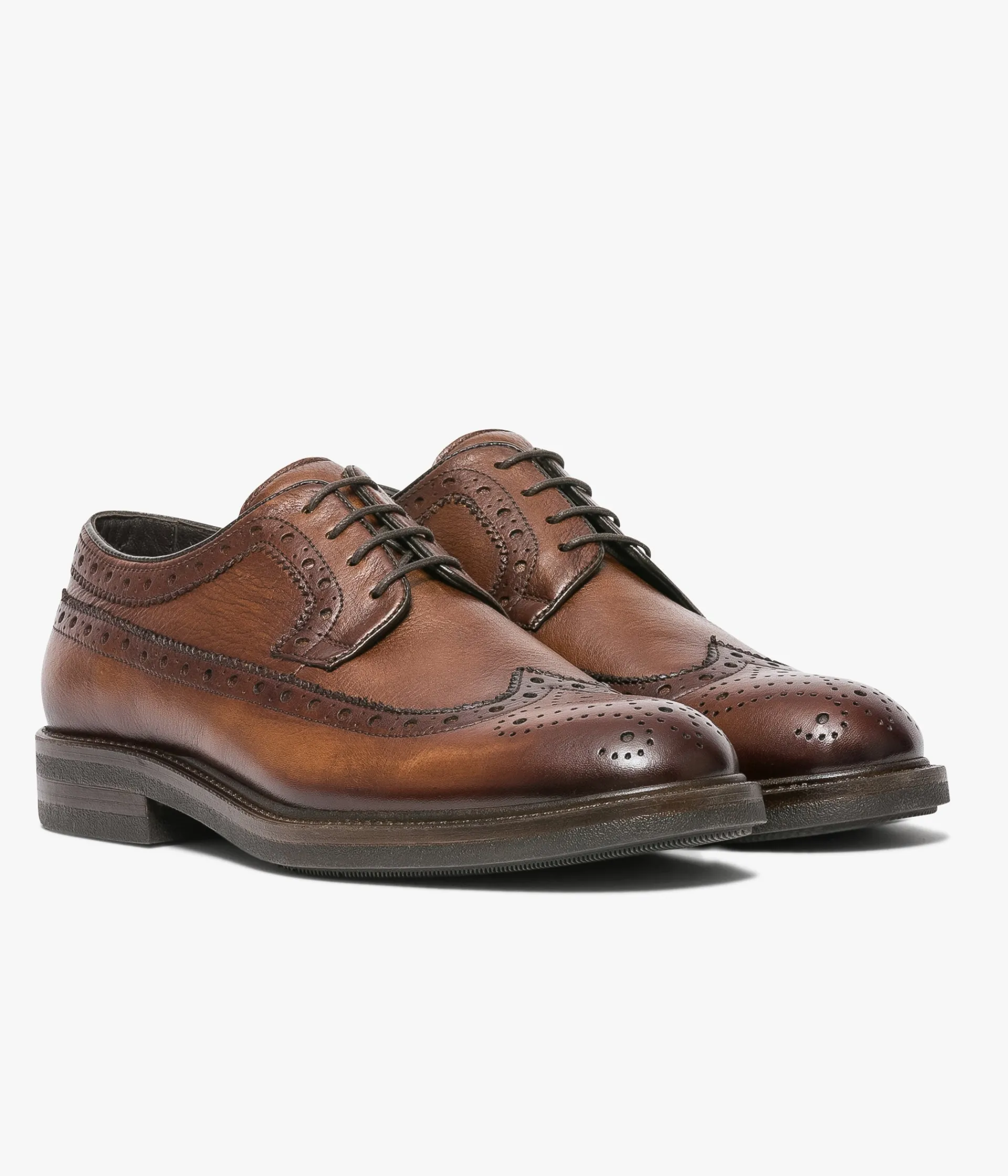 Hot DERBY CHARLES COGNAC Homme Chaussures De Ville