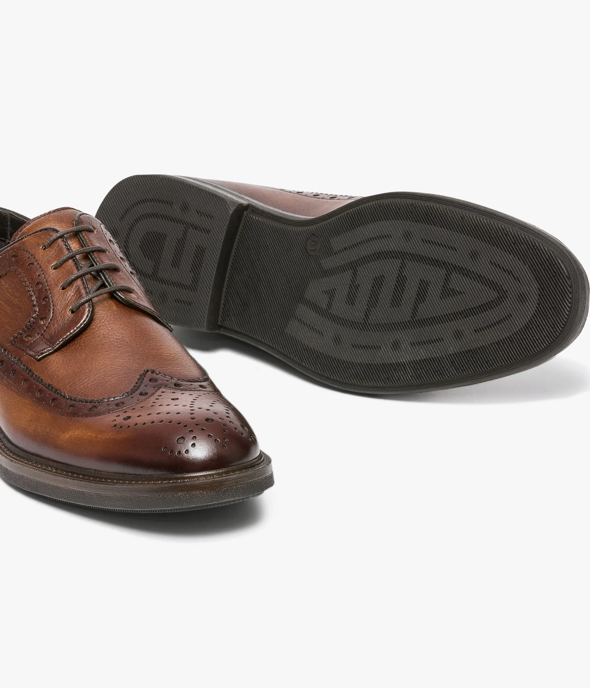 Hot DERBY CHARLES COGNAC Homme Chaussures De Ville