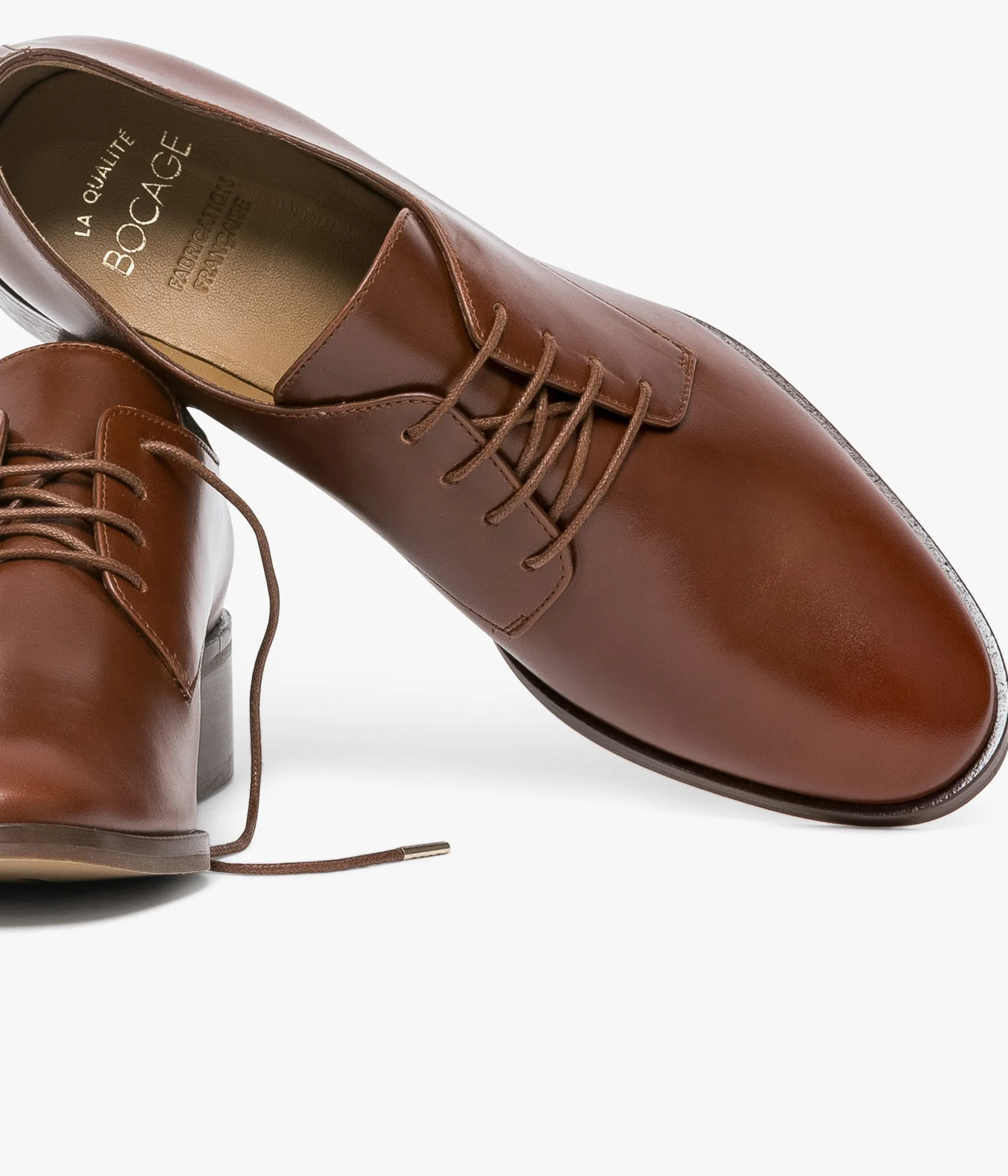 Best DERBY CHRISTEL COGNAC Femme Mocassins|Derbies