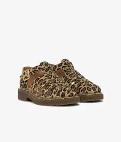 DERBY CLAP LEOPARD Femme Sandales|Mocassins